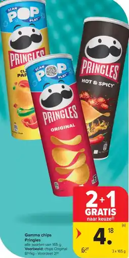 Carrefour Market Pringles Gamma chips aanbieding