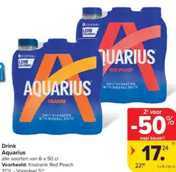 Carrefour Market Aquarius drink aanbieding