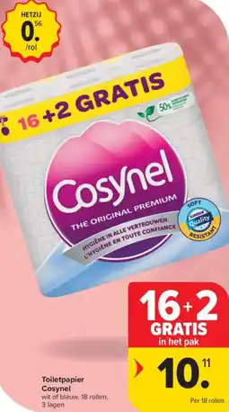 Carrefour Market Cosynel Toiletpapier aanbieding