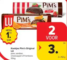 Carrefour Market LU Koekjes Pim's Original aanbieding