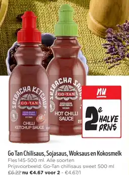 Jumbo Go Tan Chilisaus, Sojasaus, Woksaus en Kokosmelk aanbieding