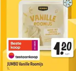 Jumbo Jumbo vanille roomijs aanbieding