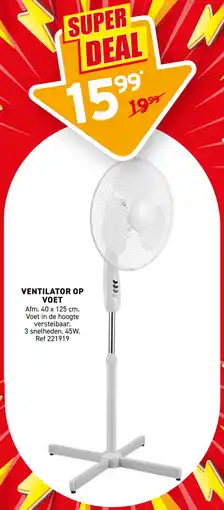Trafic Ventilator op voet aanbieding