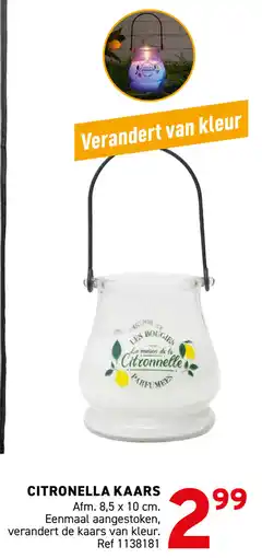 Trafic Citronella kaars aanbieding