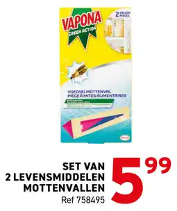 Trafic Set van 2 levensmiddelen mottenvallen aanbieding