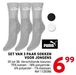 Trafic Set van 3 paar sokken voor jongens aanbieding