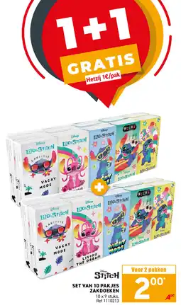 Trafic Set van 10 pakjes zakdoeken aanbieding