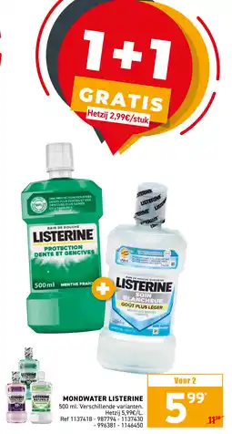 Trafic Mondwater listerine aanbieding