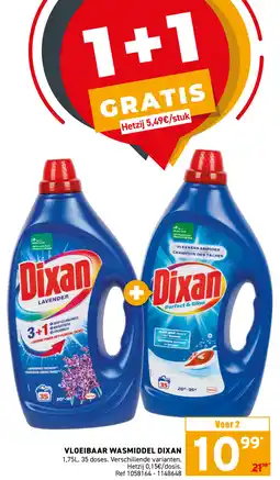 Trafic Vloeibaar wasmiddel dixan aanbieding