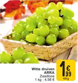 Cora Witte druiven arra aanbieding