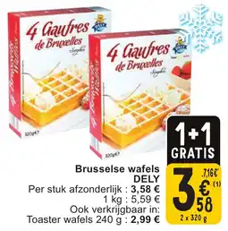 Cora Brusselse wafels dely aanbieding