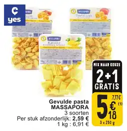 Cora Gevulde pasta massapora aanbieding