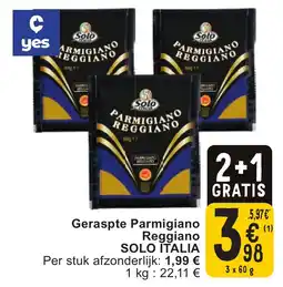Cora Geraspte parmigiano reggiano solo italia aanbieding