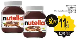 Cora Smeerpasta ferrero nutella aanbieding