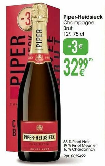 Cora Piper-heidsieck champagne brut aanbieding
