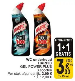 Cora Wc onderhoud harpic aanbieding