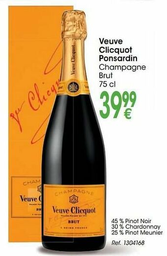 Cora Veuve clicquot ponsardin champagne brut aanbieding