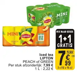 Cora Iced tea lipton aanbieding