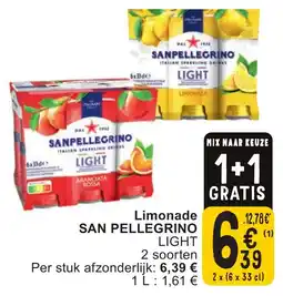 Cora Limonade san pellegrino aanbieding
