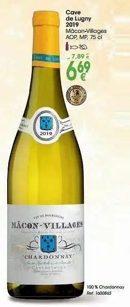 Cora Cave de lugny 2019 mâcon-villages aop, mp aanbieding