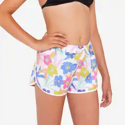 Decathlon Zwemshort voor surfen meisjes Katy azalea wit aanbieding