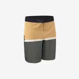 Decathlon Klassieke surfboardshort 900 platte tailleband Dude kaki aanbieding
