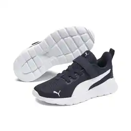 Decathlon Anzarun Lite sportschoenen voor kinderen PUMA Peacoat White Blue aanbieding