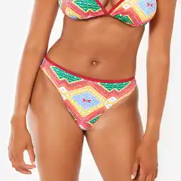 Decathlon Bikinibroekje voor surfen dames Nina sangria rood aanbieding
