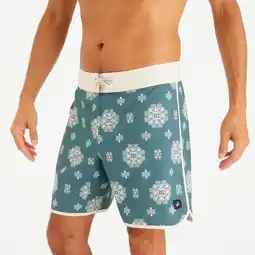 Decathlon Lange boardshort 18 voor surfen heren 500 Hyperdrama Granit groen aanbieding