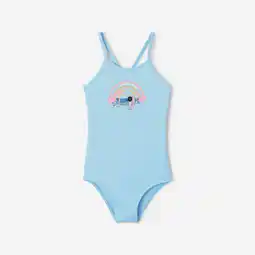 Decathlon Badpak voor surfen meisjes Hanalei summer vibes lichtblauw aanbieding