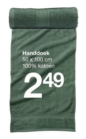 Zeeman Handdoek aanbieding