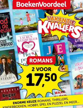 Boekenvoordeel Romans aanbieding