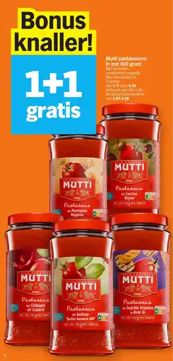 Albert Heijn Mutti Pastasauzen aanbieding