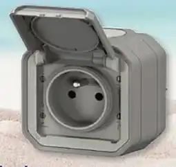 Hubo Spatwaterdicht Stopcontact Plexo Enkel aanbieding