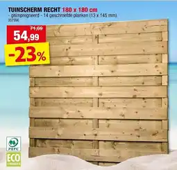 Hubo Tuinscherm Recht aanbieding