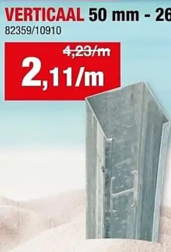 Hubo Wandprofiel Verticaal aanbieding