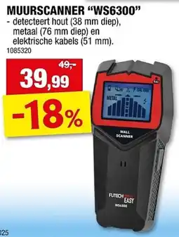 Hubo Muurscanner WS6300 aanbieding