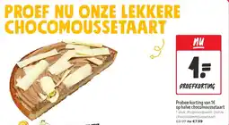 Jumbo Probeerkorting van 1€ op halve chocomoussetaart aanbieding