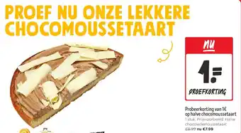 Jumbo Probeerkorting van 1€ op halve chocomoussetaart aanbieding