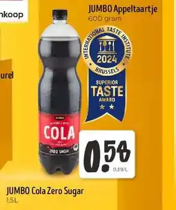 Jumbo JUMBO Cola Zero Sugar 1,5L aanbieding