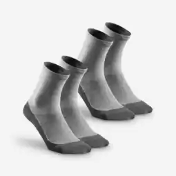 Decathlon Sokken Hike 50 High grijs set van 2 paar aanbieding