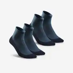 Decathlon Wandelsokken Hike 50 mid marineblauw set van 2 paar aanbieding