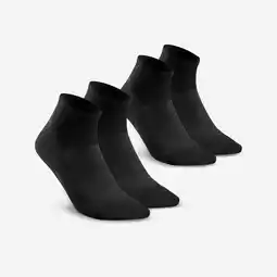 Decathlon Wandelsokken Hike 100 mid zwart 2 paar aanbieding