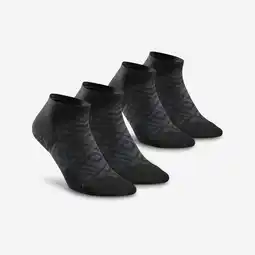 Decathlon Lage wandelsokken Hike 100 zwart 2 paar aanbieding