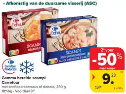 Carrefour Market Gamma bereide scampi Carrefour aanbieding