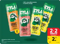 Carrefour Market Energiedrank 100% natuurlijk Zyla aanbieding