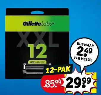 Kruidvat GilletteLabs 12-pak aanbieding