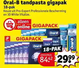 Kruidvat Oral-B tandpasta gigapak aanbieding