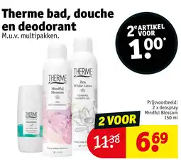 Kruidvat Therme bad, douche en deodorant aanbieding