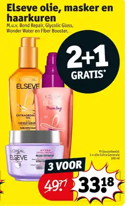 Kruidvat Elseve olie, masker en haarkuren aanbieding